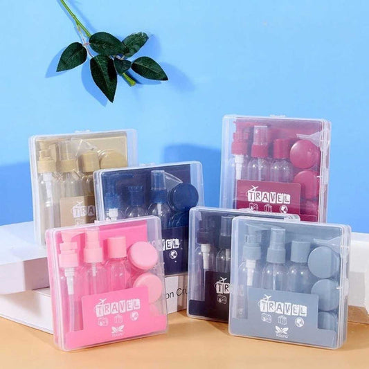 Travel Refillable Bottles Set with Pouch – Empty Toiletry Containers