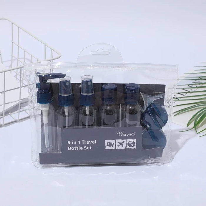 Travel Refillable Bottles Set with Pouch – Empty Toiletry Containers