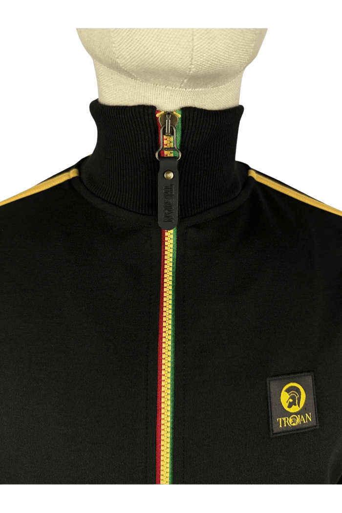 TROJAN Contrast zip track top