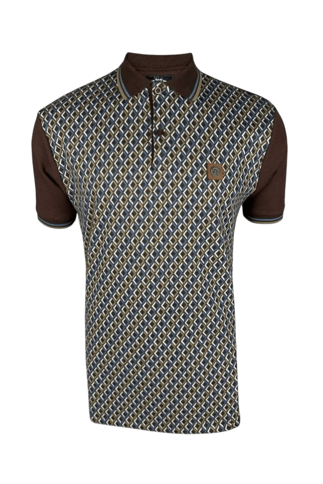 TROJAN Diamond Jacquard Polo