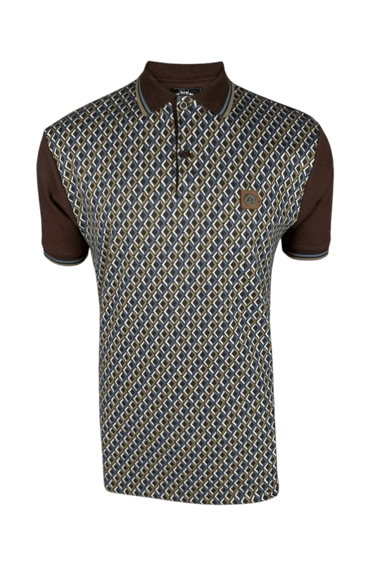TROJAN Diamond Jacquard Polo