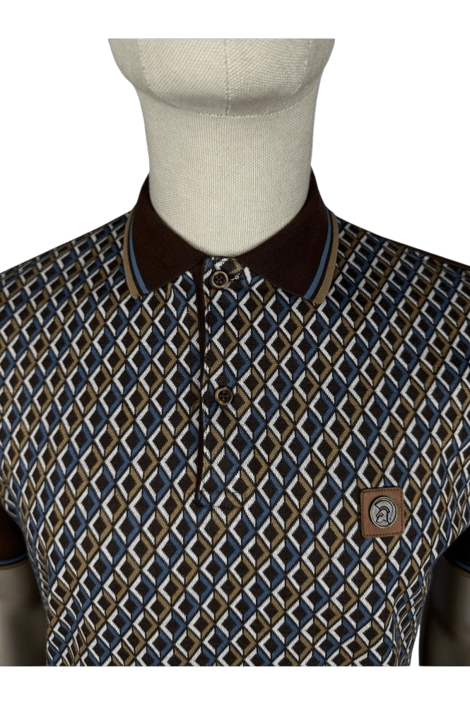 TROJAN Diamond Jacquard Polo