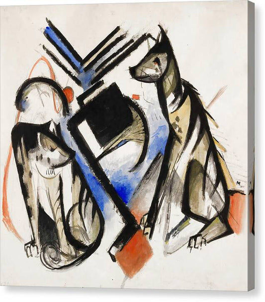 Two Wolves - Canvas Print