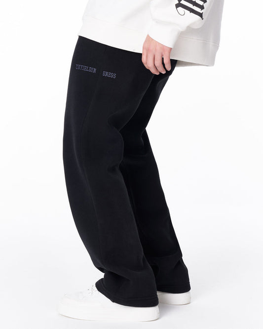 Unyieldingness Oversized Baggy Black Sweatpants