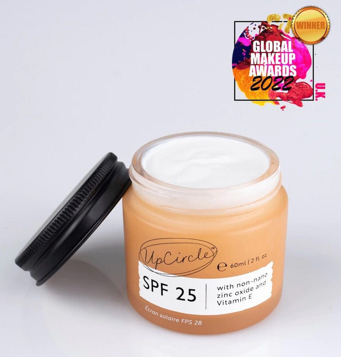 UpCircle SPF 25 Mineral Sunscreen Travel Size 60ml &Keep