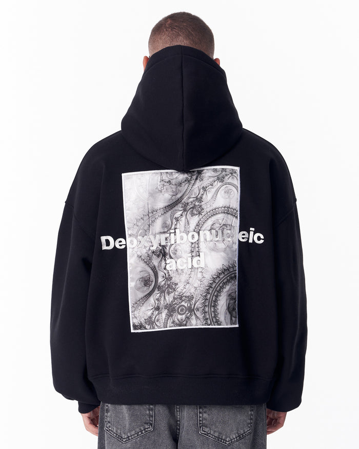 Urban DNA Applique Patch Black Hoodie (5)