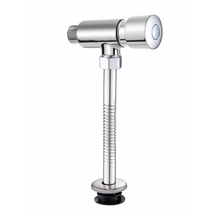 Urinal flush valve hand at full copper delay valve