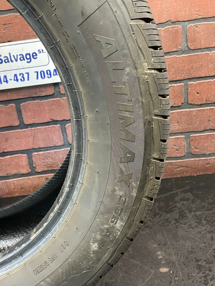 Used Full Set of 4 Tires 225/60R18 General Altimax 365 AW 100H - 6.5/32