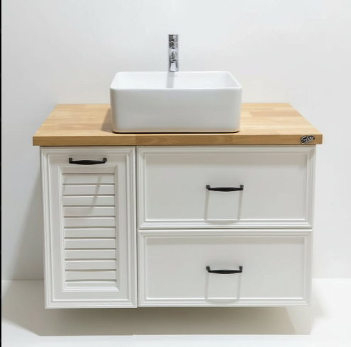 Vanity - Elite Series Pinewood - 100% Water Proof 800mm White