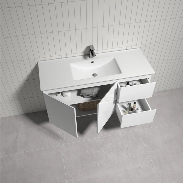 Vanity - Heron Series Plywood in White Color - 100% Water Proof