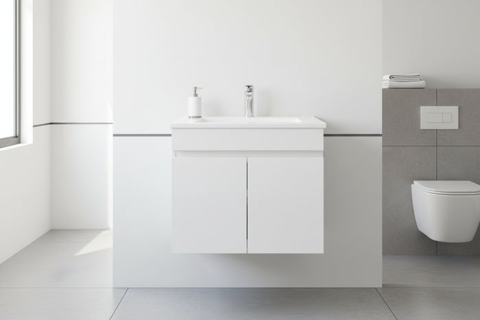 Vanity - Heron Series Plywood in White Color - 100% Water Proof