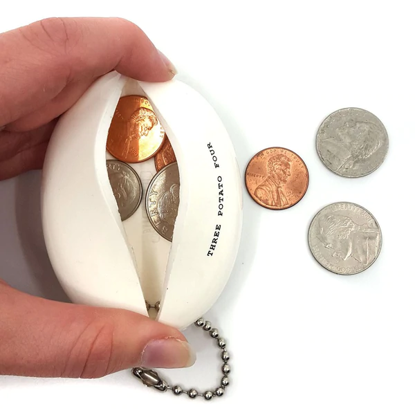 Vintage-Inspired Rubber Coin Pouch - 99 Cents