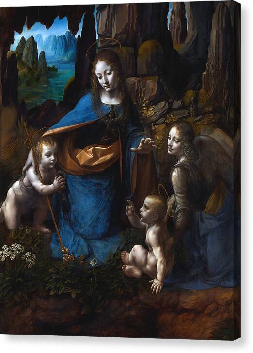 Virgin of the Rocks - London Version - Canvas Print