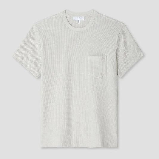 Waffle Pocket Tee in Ash