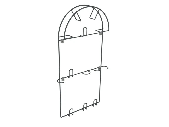 Wall-Mount Vacuum Hose Holder, Vacuum Hose Rack - Large - Charcoal