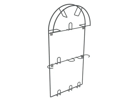 Wall-Mount Vacuum Hose Holder, Vacuum Hose Rack - Large - Charcoal