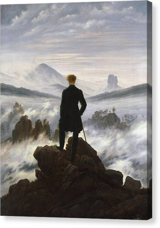 Wanderer above the Sea of Fog - Canvas Print