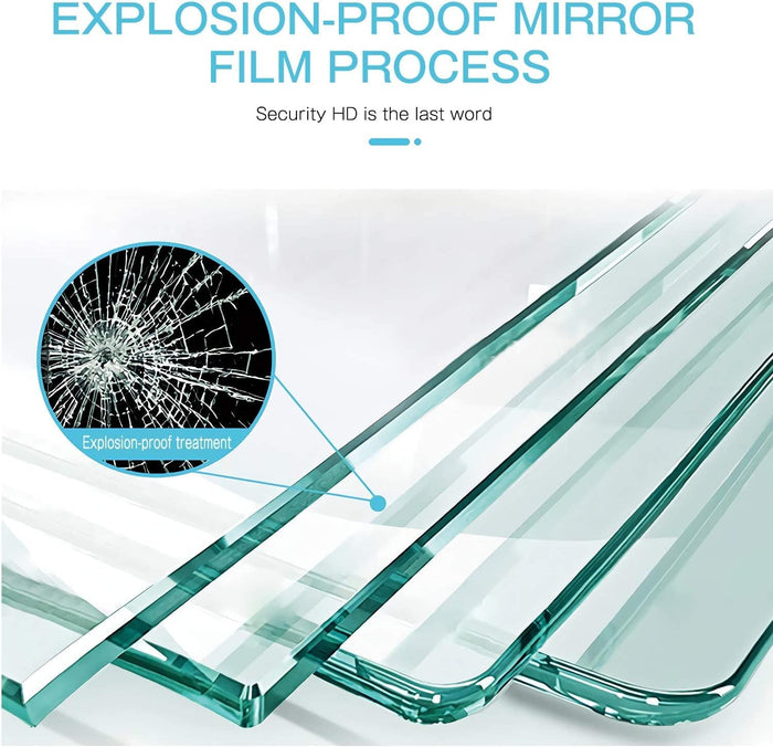 Wavy Lighted Backlit LED Mirror Anti Fog Wall Mirror With Touch Sensor (3 Lights Integrated)
