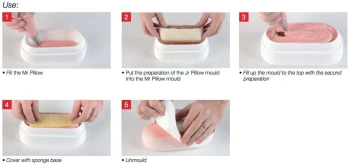 White Nonstick Large Mr. Pillow Mold