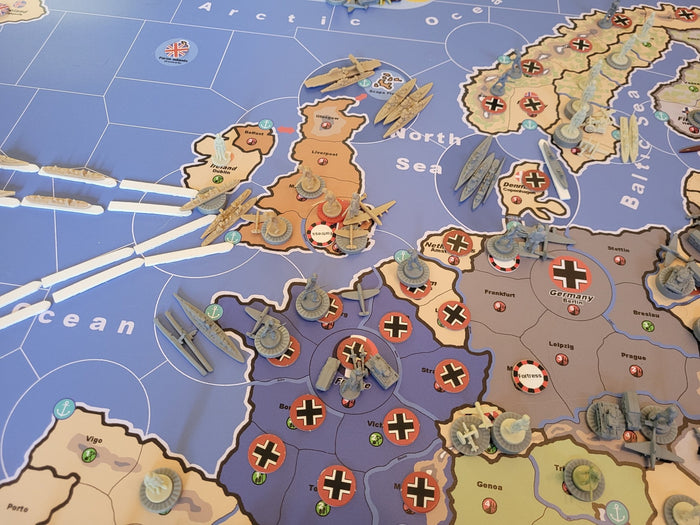 World War II in Europe Map 3rd Edition - Combat Miniatures