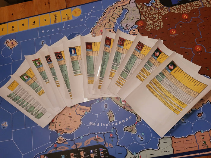 World War II in Europe Map 3rd Edition - Combat Miniatures