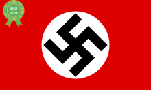 1/285 WW2 German National Socialist Flag Water Slide Decal - Combat Miniatures