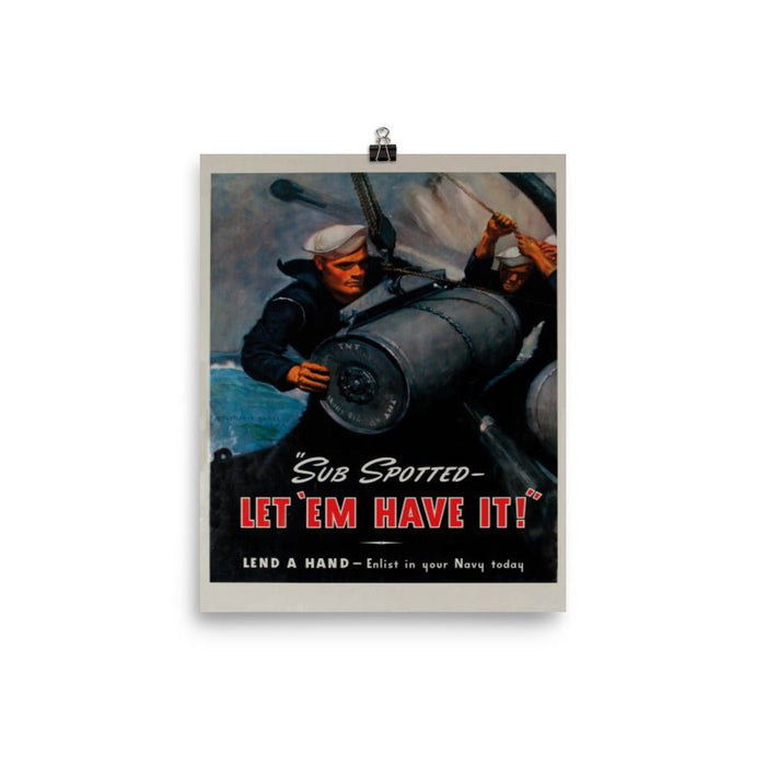 WW2 US Navy Recruitment Poster - Combat Miniatures