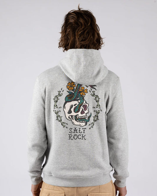 Yesterday's Youth  Mens Pop Hoodie in Grey