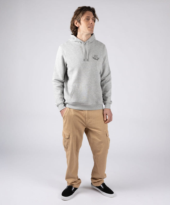 Yesterday's Youth  Mens Pop Hoodie in Grey