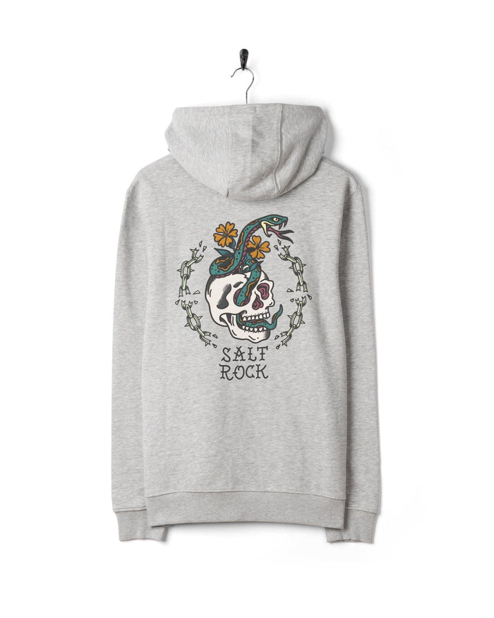 Yesterday's Youth  Mens Pop Hoodie in Grey
